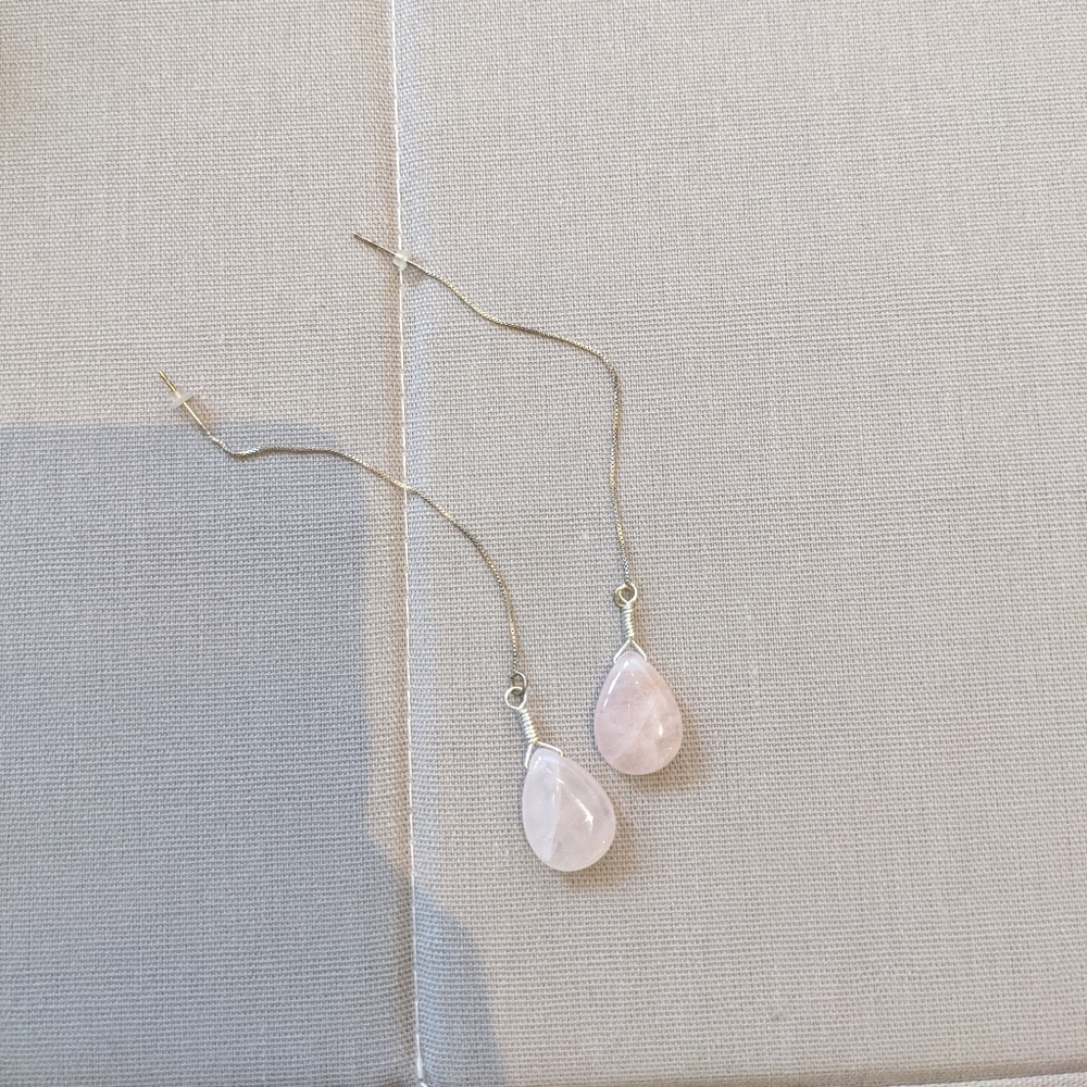 Nwot Light pink stone earrings
